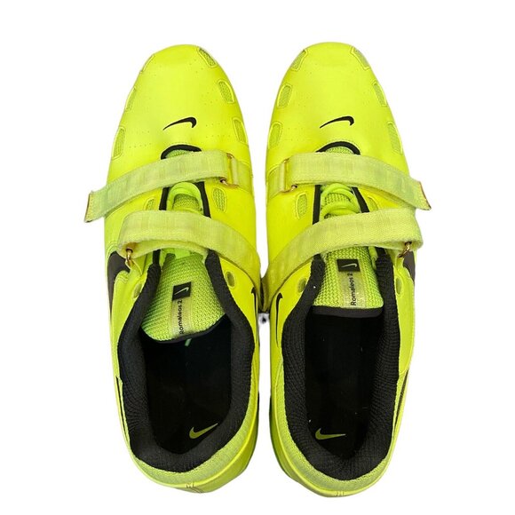 Nike Romaleos 2 Weightlifting Shoes Mens Size 18 Volt  476927-700 Mint Condition - Picture 7 of 11